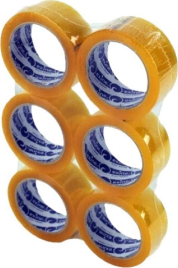 Mbb E-Ticaret 6 Adet Şeffaf Koli Bandı Güçlü Yapışkan Yüzey 40Mm 100 Metre - Image 1