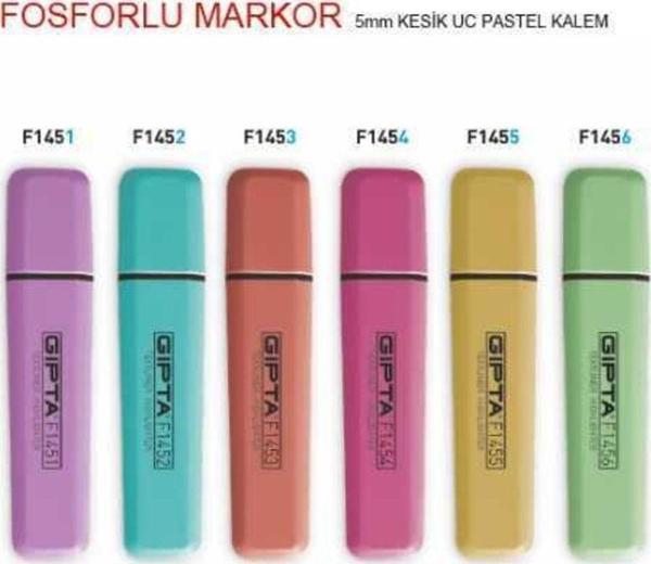 Mbb E-Ticaret Fosforlu Markör 5Mm Kesik Uç Pastel - Turuncu - Image 1