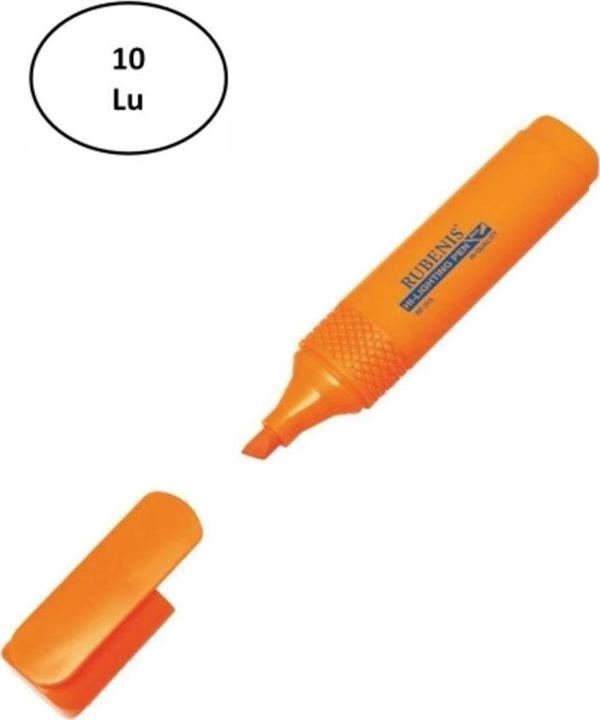 Mbb E-Ticaret Fosforlu Turuncu Kalem Rf-315/T 10'Lu - Image 1