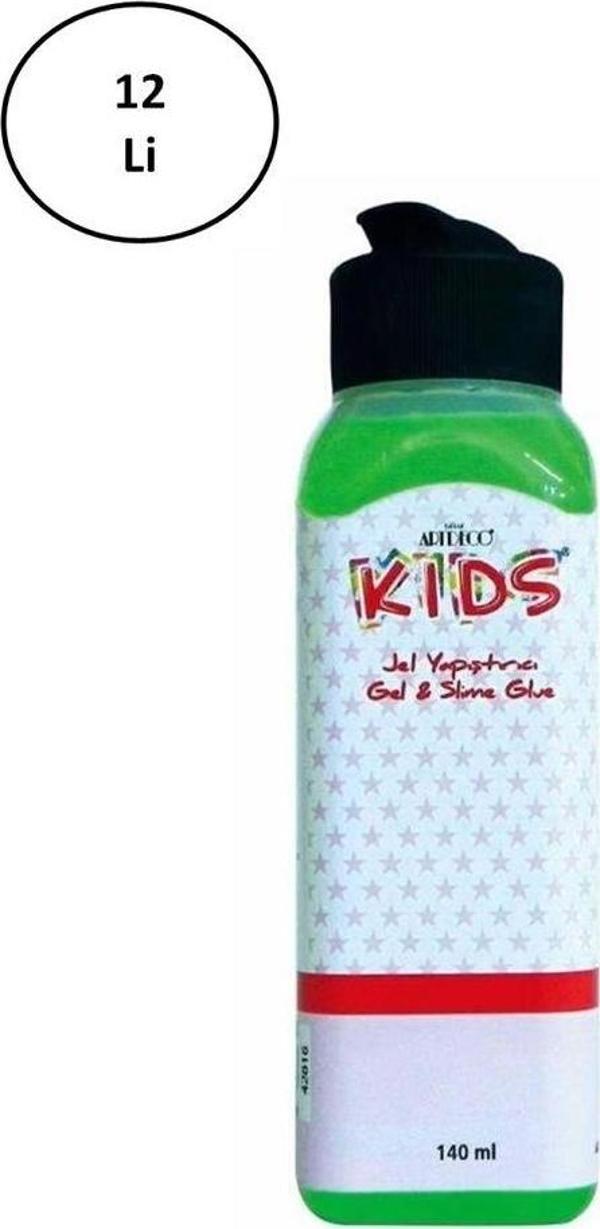 Mbb E-Ticaret Artdeco Yeşil Jel Ve Slime Yapıştırıcı 140 Ml 12'Li - Image 1