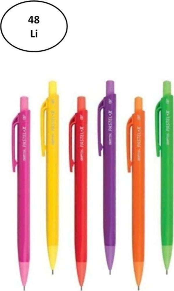Mbb E-Ticaret Gıpta Versatil Kalem 0.7 Mm Pastel-X ( 48 Li Stand ) 6 Renk - Image 1