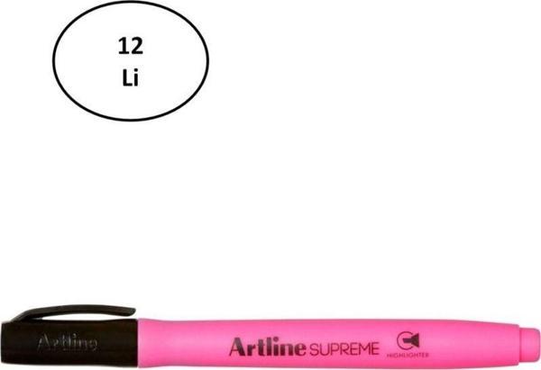 Mbb E-Ticaret Artline Supreme Fosforlu Kalem Pembe 12'Li - Image 1