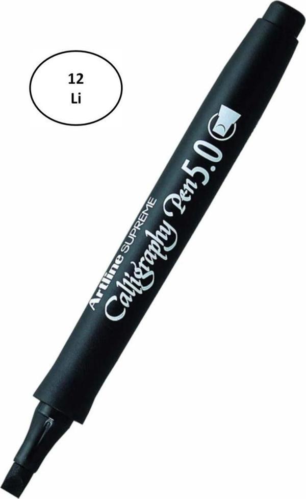 Mbb E-Ticaret Artline Süpreme Kaligrafi Kalemi 5.0 Mm Siyah 12'Li - Image 1
