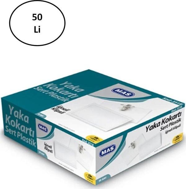 Mbb E-Ticaret Mas 3518 Iğneli Klipsli Yaka Kartı (50`Li) - Image 1