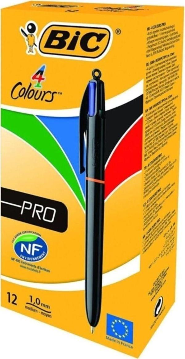 Mbb E-Ticaret Bic Tükenmez Kalem 4 Colours Pro 982869 (12 Li Paket) - Image 1