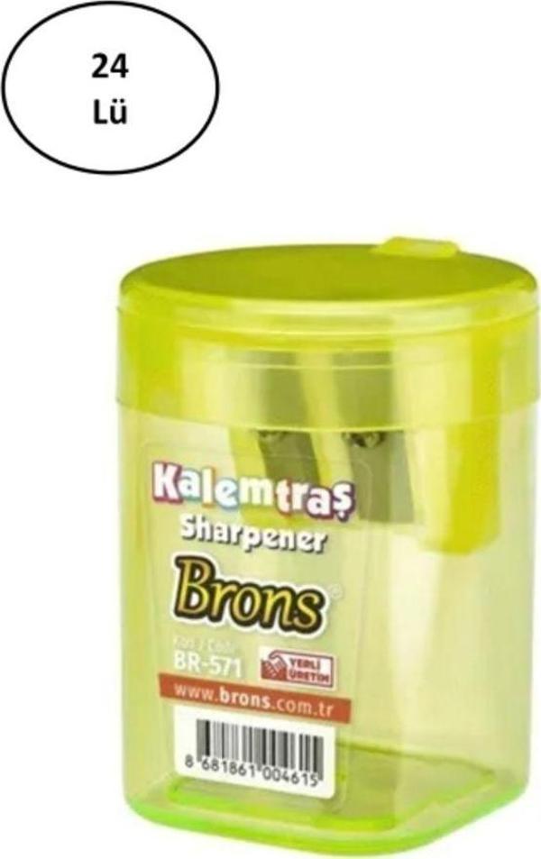 Mbb E-Ticaret Brons Br-571 Silindir Hazneli Kalemtıraş 24'Lü - Image 1