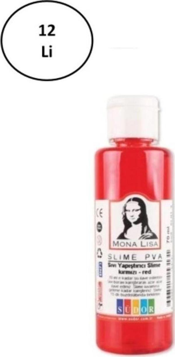 Mbb E-Ticaret Slime Yapıştırıcı 70 Ml Sıvı Slime Pva Renkli Sılaym 70 Ml Sıvı Yapıştırıcı Südor 12'Li - Image 1
