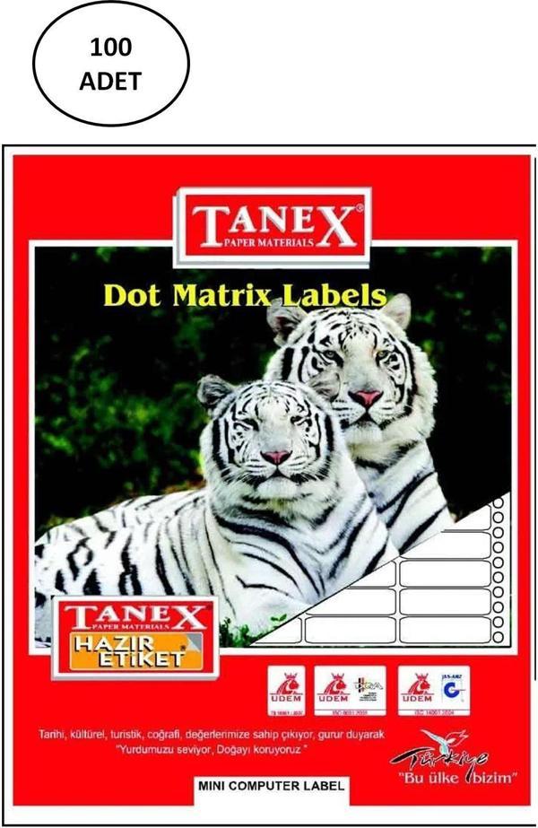 Mbb E-Ticaret Tanex 17X25 Bilgisayar Etiketi 100 Lü - Image 1