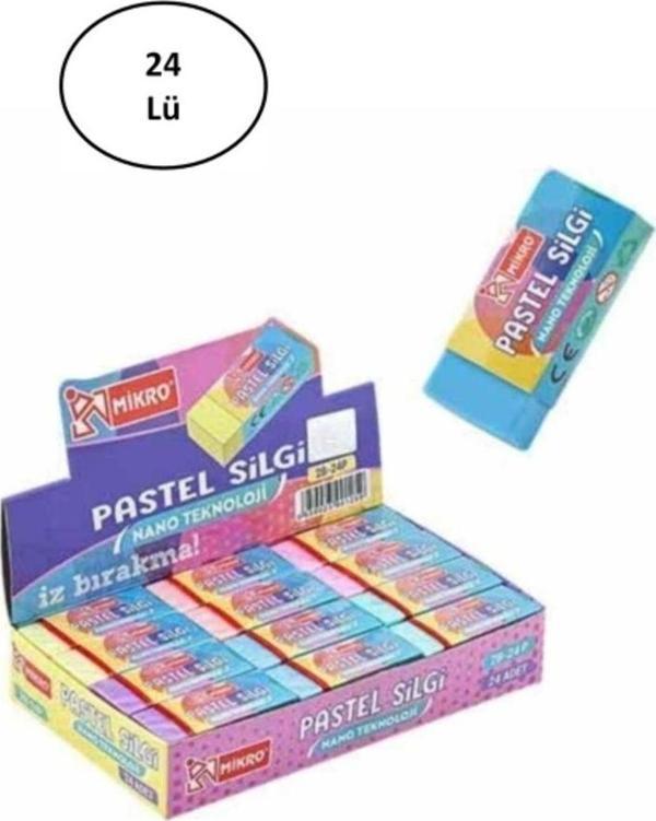 Mbb E-Ticaret Mikro Silgi 2B-24P Pastel Soft 2B24Trp 24'Lü - Image 1