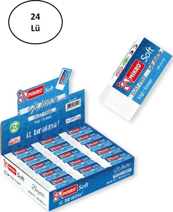 Mbb E-Ticaret Mikro Silgi Soft Beyaz 2B24Tr 24'Lü - Image 1