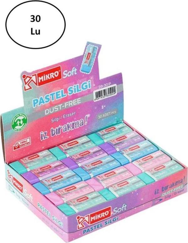 Mbb E-Ticaret Mikro Silgi Soft Pastel 2B 30'Lu - Image 1
