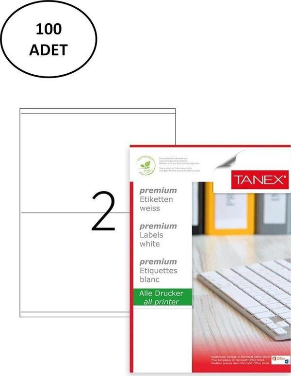 Mbb E-Ticaret Tanex Tw-2302 Laser Etiket 210X140 Mm 100 Lü - Image 1