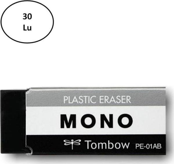 Mbb E-Ticaret Tombow Mono Silgi, 23X11X55Mm, Siyah 30'Lu - Image 1