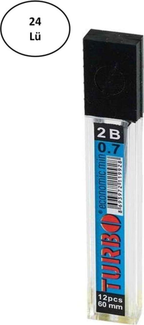Mbb E-Ticaret Turbo Tb01901Mn07 Ekonomik 2B Min 0,7/60Mm Kalem Ucu 24'Lü - Image 1