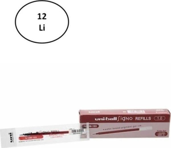 Mbb E-Ticaret Uni-Ball Signo Broad Yedeği 1.0 Kırmızı 12'Li - Image 1