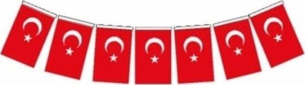 Mbb E-Ticaret Vatan Orta Boy İpli Kağıt Türk Bayrağı 50 Li Vt807 - Image 1