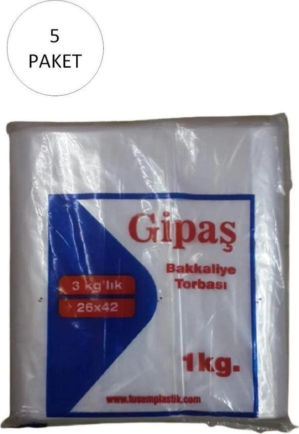 Mbb E-Ticaret Bakkaliye Naylon Torba 3'Kg Lık 26X42 Cm 5 Paket (Takriben 825 Adet) - Image 1