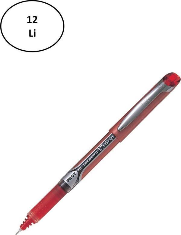 Mbb E-Ticaret Pilot Kalem V5 Grip Hi-Tecpoint Kırmızı 12'Li - Image 1