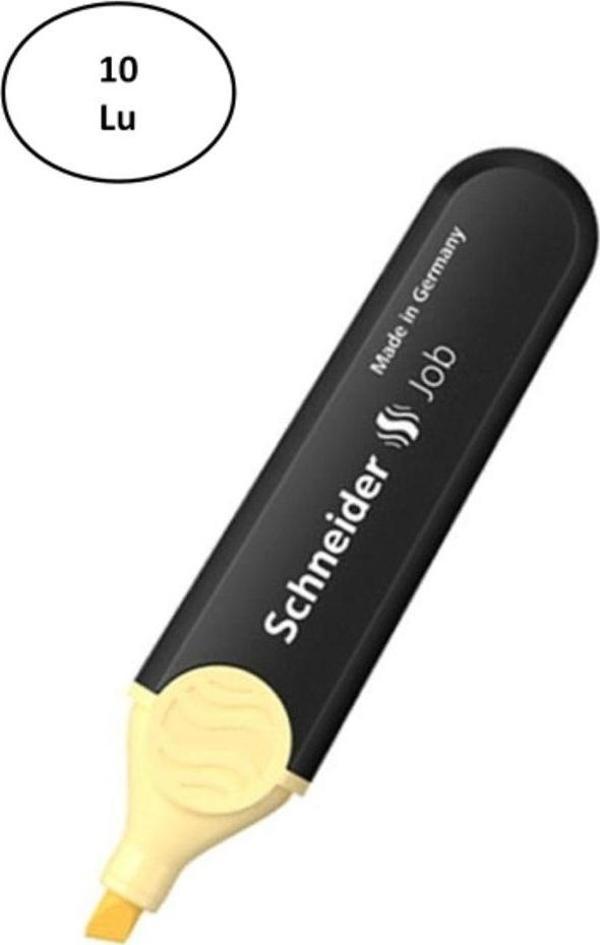 Mbb E-Ticaret Schneider Scf091 Job Pastel 1-4,5 Mm Vanilya Fosforlu Kalem 10'Lu - Image 1