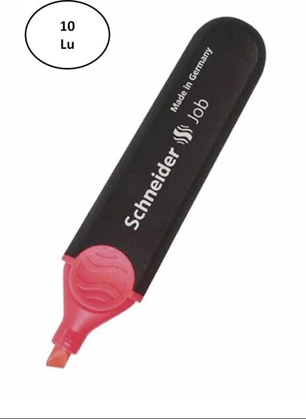 Mbb E-Ticaret Schneider Scf105 Job 150 1-4,5 Mm Kırmızı Fosforlu Kalem 10'Lu - Image 1
