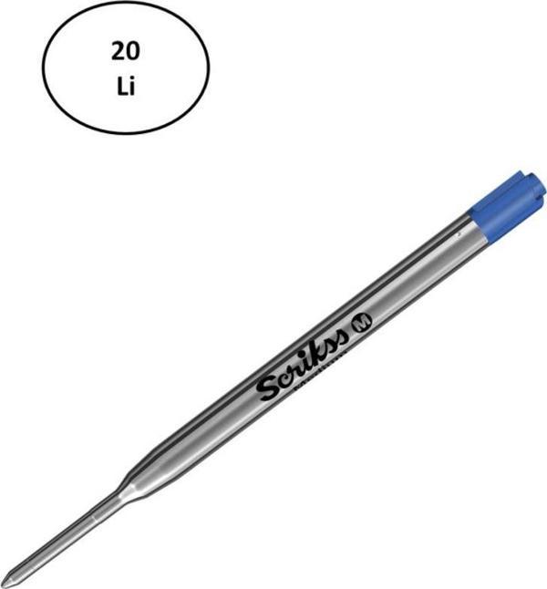 Mbb E-Ticaret Scrikss Metal Dev Refill Mavi 20'Li - Image 1