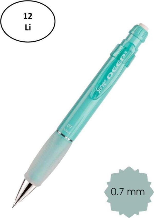 Mbb E-Ticaret Serve Deep 0.7Mm Mekanik Kurşun Kalem Mavi 12'Li - Image 1