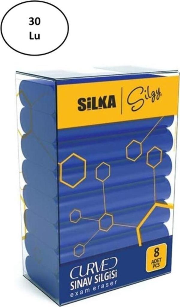Mbb E-Ticaret Silka Curved Sınav Silgisi 8'Li 30'Lu - Image 1