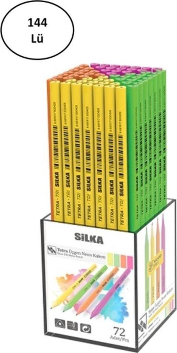 Mbb E-Ticaret Silka Kurşun Kalem Neon Üçgen 144'Lü - Image 1