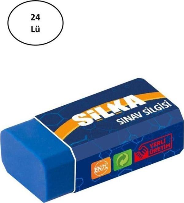 Mbb E-Ticaret Silka Orta Boy Mavi Sınav Silgisi Art9 24 Lü - Image 1