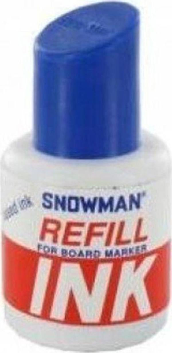 Mbb E-Ticaret Snowman Beyaz Tahta Kalem Mürekkebi 30 Cc Mavi - Image 1