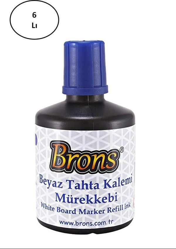 Mbb E-Ticaret Tahta Kalem Mürekkebi Mavi 100 Cc 6'Lı - Image 1