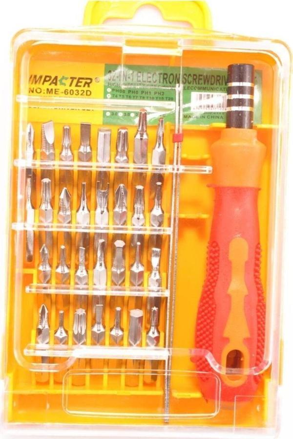 Mbb E-Ticaret 32 Parça Cep Telefonu Pc Tablet Mini Tornavida Seti Tamir Takımı - Image 1