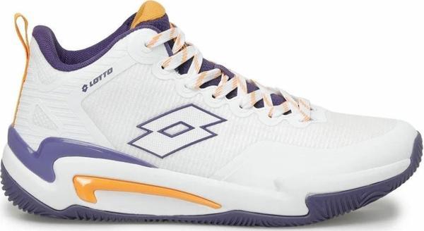 Lotto JAX Beyaz Erkek Bilekli Spor Basketbol Ayakkabısı - Image 1