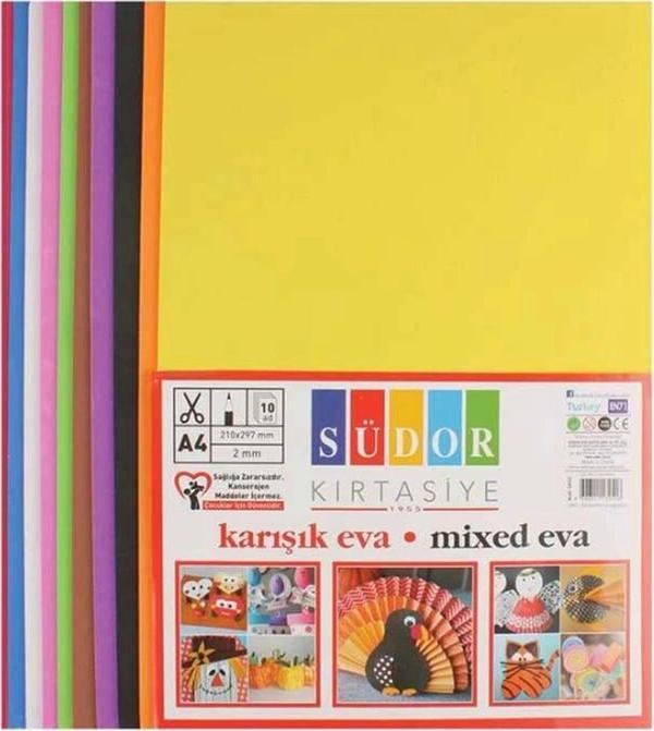 Mbb E-Ticaret Südor Eva A4 Karışık 10 Renk - Image 1