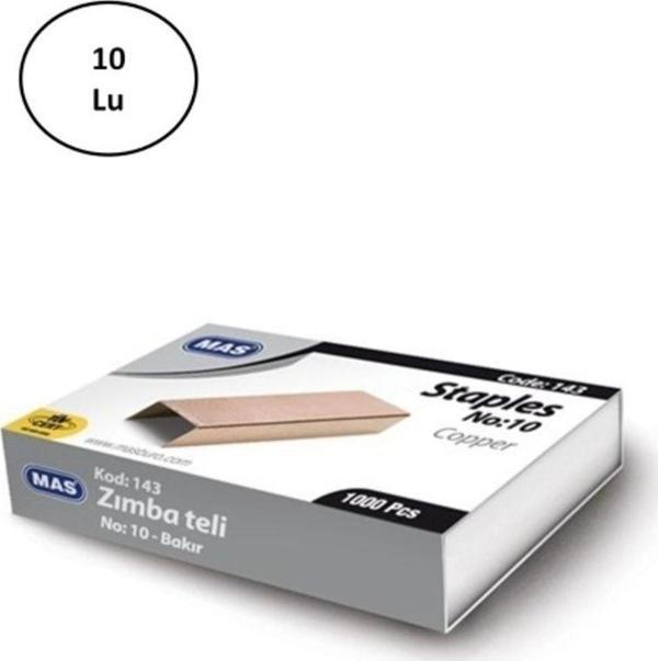 Mbb E-Ticaret Mas 143 Zımba Teli No:10 Bakır 10'Lu - Image 1