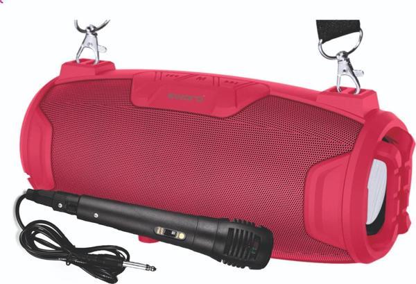 SWORD JOY MİKROFONLU HOPARLÖR RED - Image 1