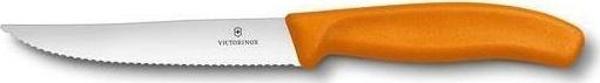 Victorinox Gourmet Steak-Biftek ve Pizza Bıçağı 12cm Testere Ağızlı Turuncu - Image 1