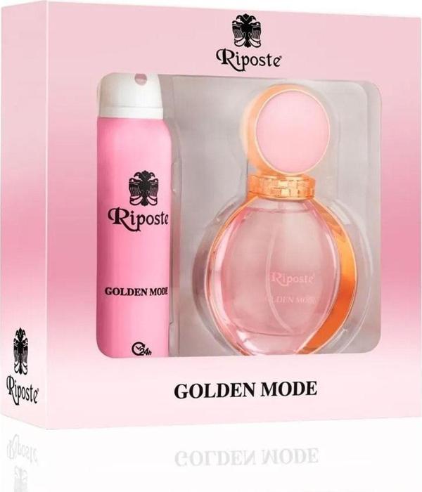 Mbb E-Ticaret Riposte Kadın Parfüm & Deodorant Seti Golden Mode For Women 85 Ml - Image 1