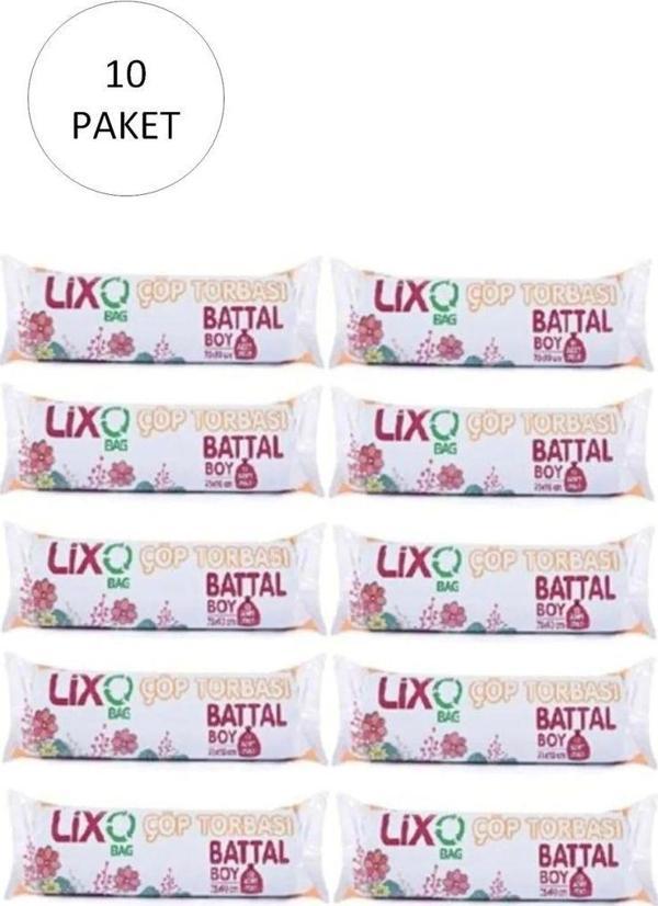 Mbb E-Ticaret Battal Boy Çöp Torbası 75 X 90 Cm 10 Lu Rulo X 10 Paket = 100 Adet (Mavi) - Image 1