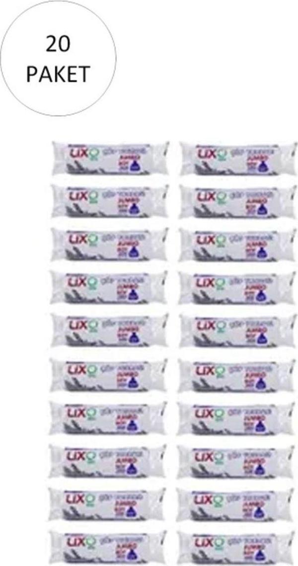 Mbb E-Ticaret J-650 Jumbo Boy Çöp Torbası 80 X 110 Cm 10 Lu Rulo X 20 Paket = 200 Adet (Siyah) - Image 1