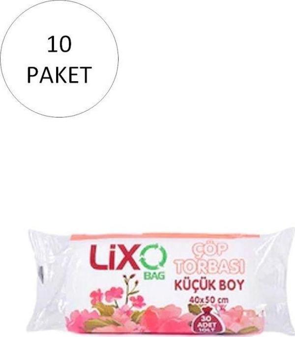 Mbb E-Ticaret Küçük Boy Çöp Torbası 40 X 50 Cm 30 Lu Rulo X 10 Paket = 300 Adet (Şeffaf) - Image 1
