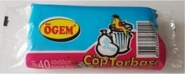 Mbb E-Ticaret Küçük Boy Çöp Torbası 40 X 50 Cm 40 Lı Rulo X 1 Paket = 40 Adet (Şeffaf) - Image 1