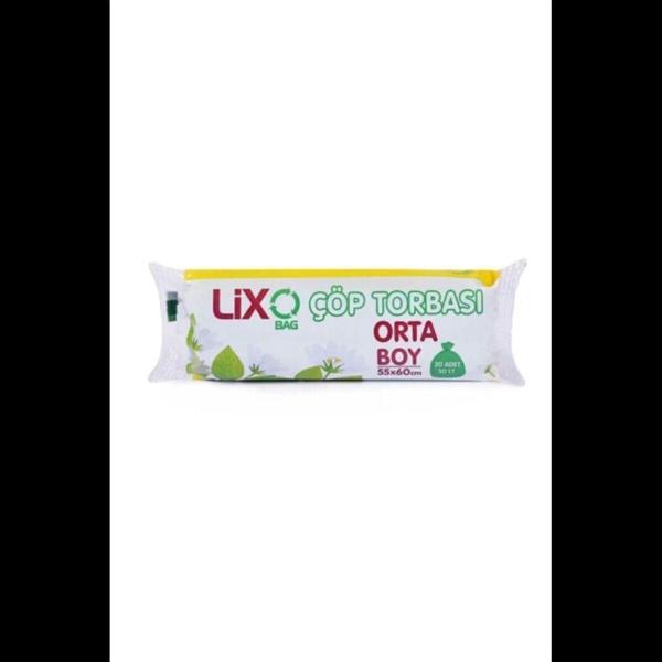 Mbb E-Ticaret Orta Boy Çöp Torbası 55 X 60 Cm 20 Li Rulo X 1 Paket = 20 Adet (Mavi) - Image 1