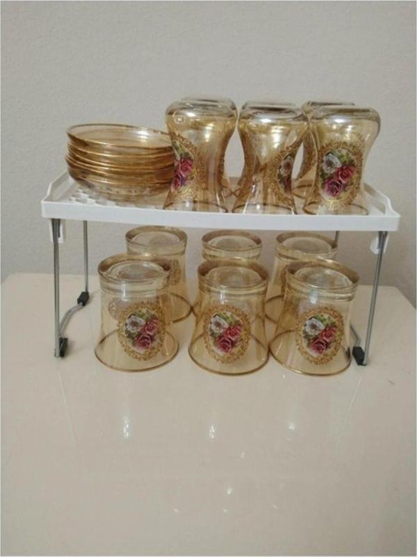 Mbb E-Ticaret Bardak Rafı Dolap İçi Düzenleyici 14X30X15 Royaleks-Tim308 - Image 1