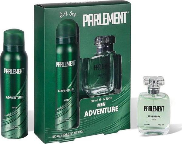 Mbb E-Ticaret Parlement 50 Ml Adventure Erkek Parfüm 150 Ml Deodorant Seti - Image 1