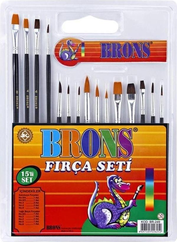 Mbb E-Ticaret Brons Fırça Seti 15'Li - Image 1