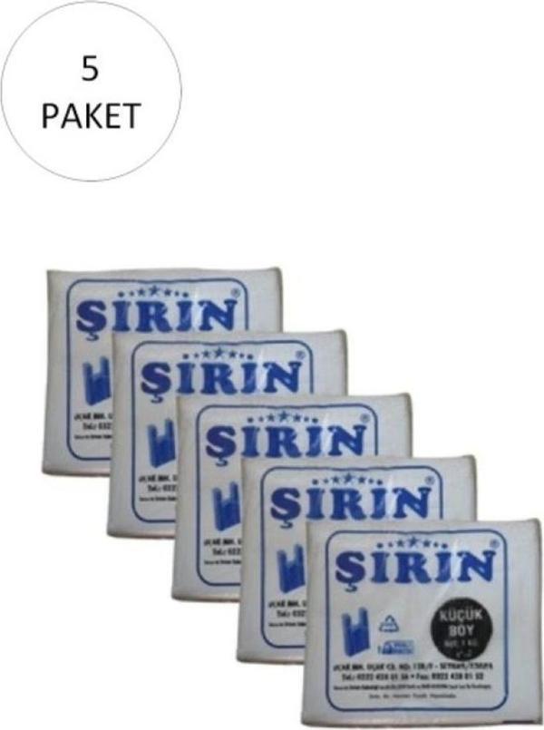 Mbb E-Ticaret Beyaz Kalın Atlet Poşet Küçük Boy 25X45 Cm 1 Kg 5 Paket (Takriben 550 Adet) - Image 1