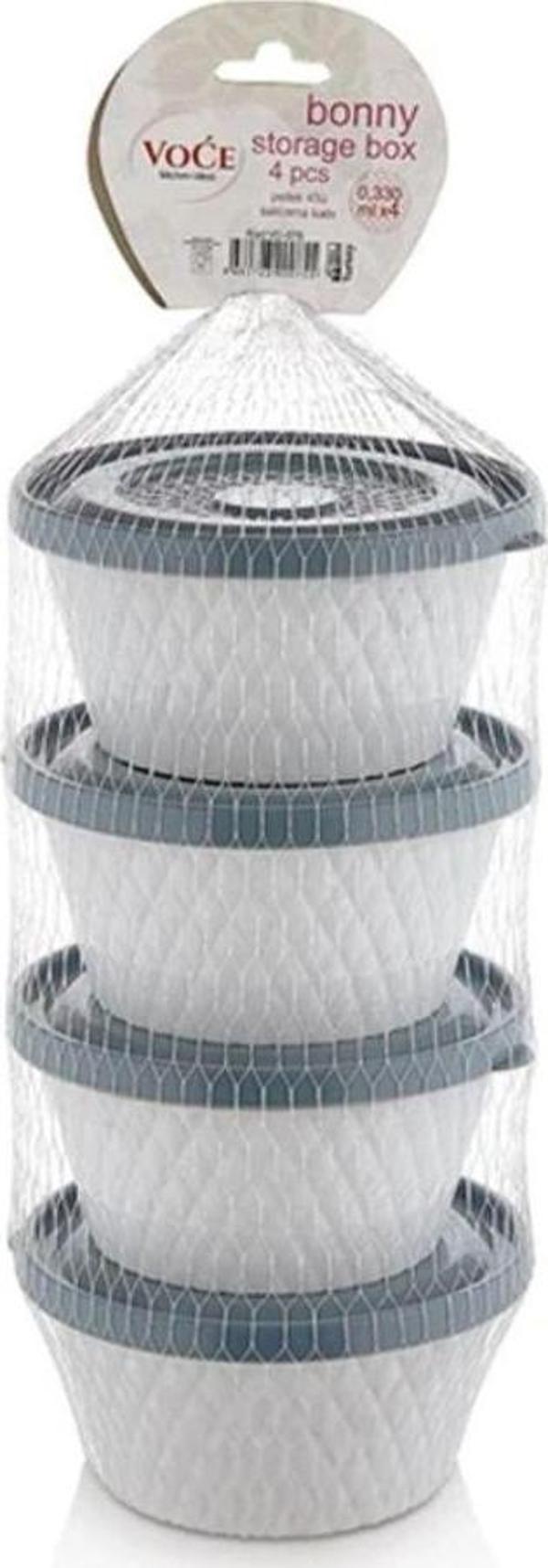 Mbb E-Ticaret Fom Home Voce Plastik Petek 4'Lü Saklama Kabı - Image 1