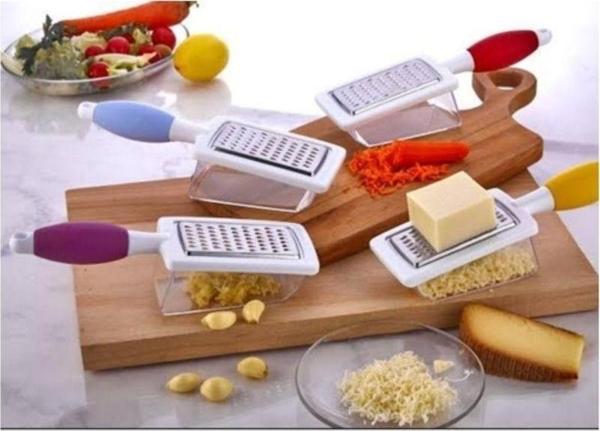 Mbb E-Ticaret Hazneli Rende Saplı Çift Yönlü Sarımsak Peynir Meyve Sebze El Rende Royaleks Fr-166 - Image 1