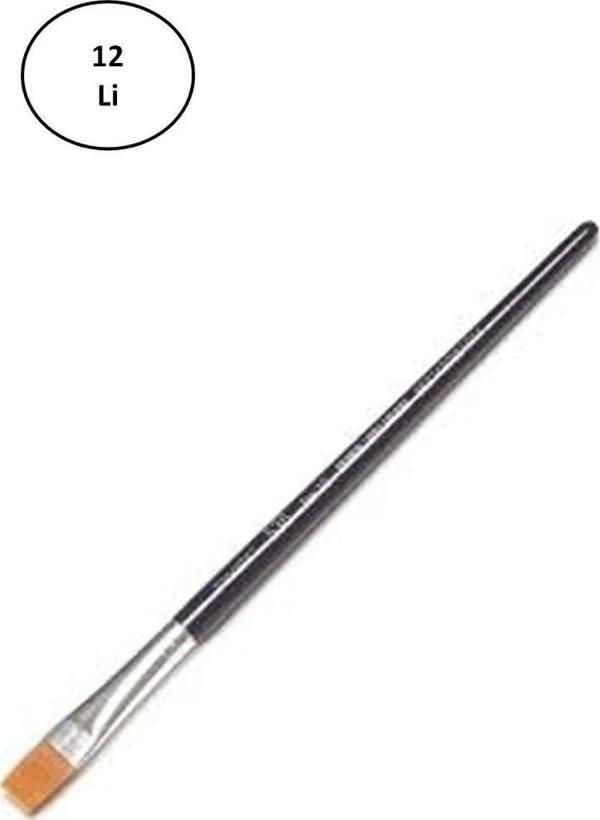 Mbb E-Ticaret Fanart Academy Yassı Fırça Seri 536C (Renkli) No:10 12'Li - Image 1